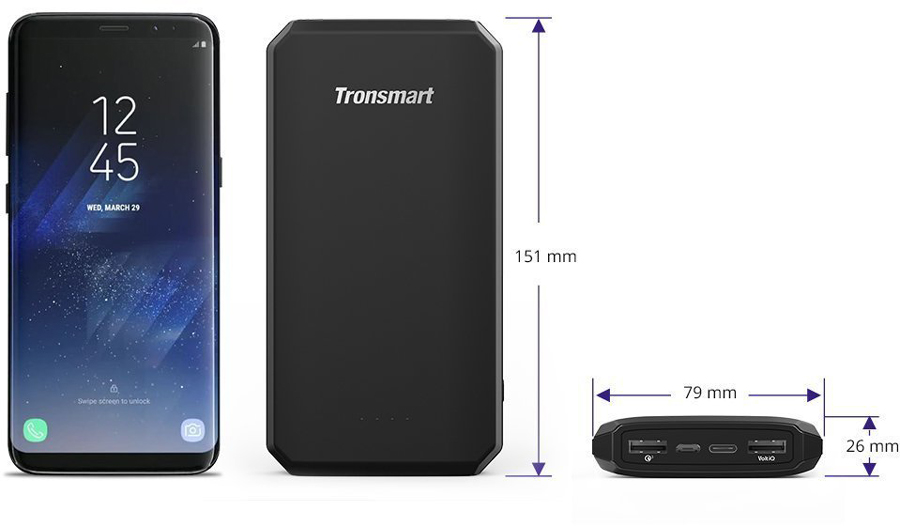 Pin Sạc Dự Phòng Tronsmart Edge 20000mAh QC 3.0 - Hàng Chính Hãng