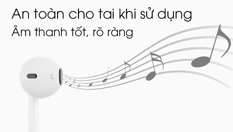 Tai nghe nhét trong Apple MD827FE-A - Âm thanh tốt