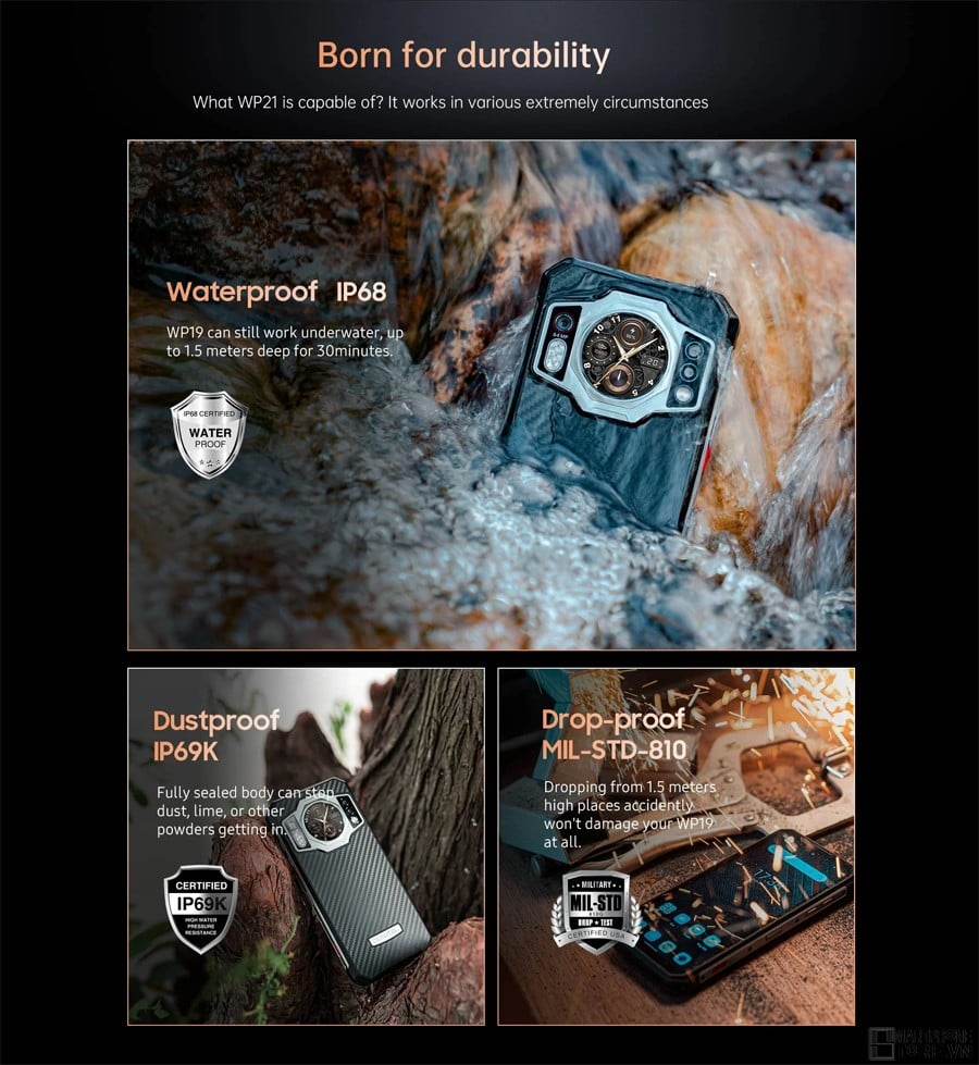 Smartphonestore.vn - Bán lẻ giá sỉ, online giá tốt smartphone siêu bền 2 màn hình Oukitel WP21 pin khủng chính hãng - 09175.09195