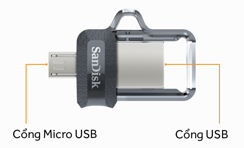 USB OTG 3.0 16 GB Sandisk SDDD3