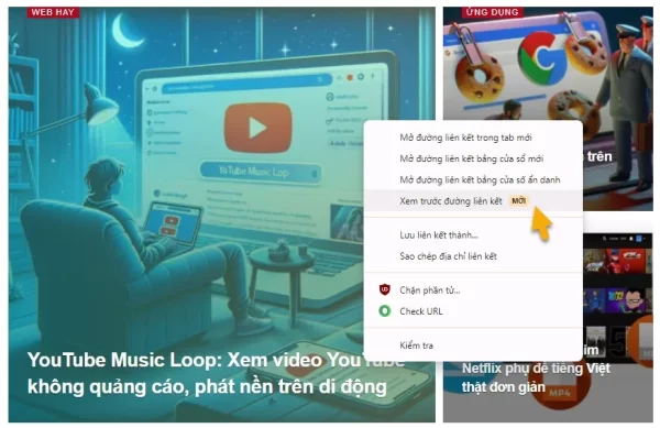 Cách sử dụng Preview link trên Chrome 1